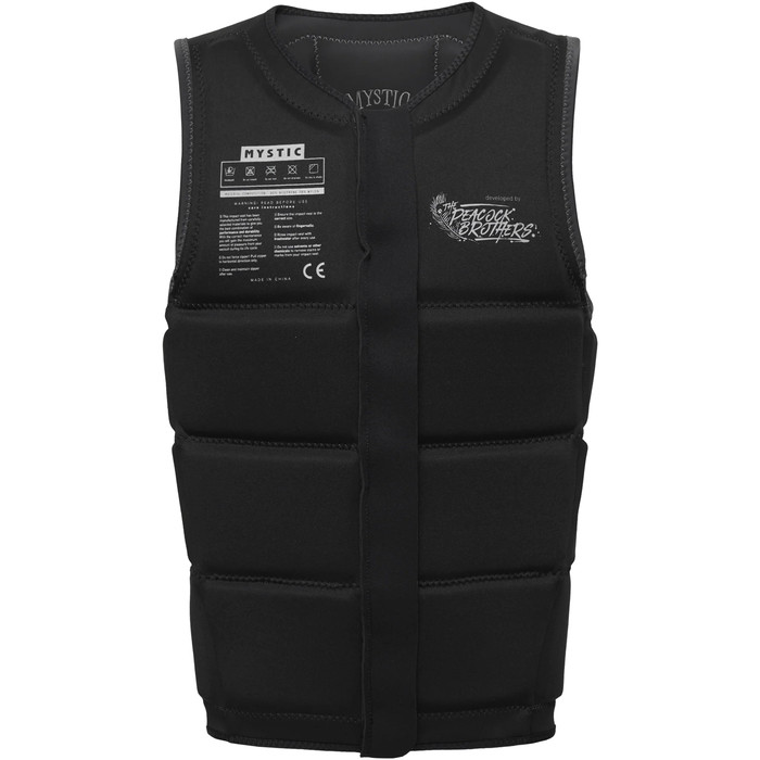 2023 Mystic Mnner Peacock Wake Impact Vest 35005.230227 - Black